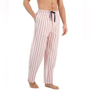 Club Room Men's Stripe Cotton Pajama Pants, - Red/white Combo